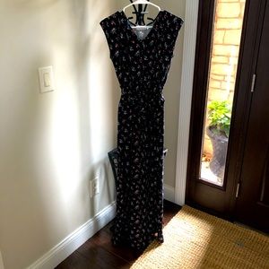 Citrus and lemon maxi dress